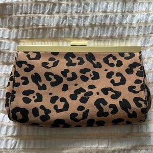 Jcrew animal print clutch